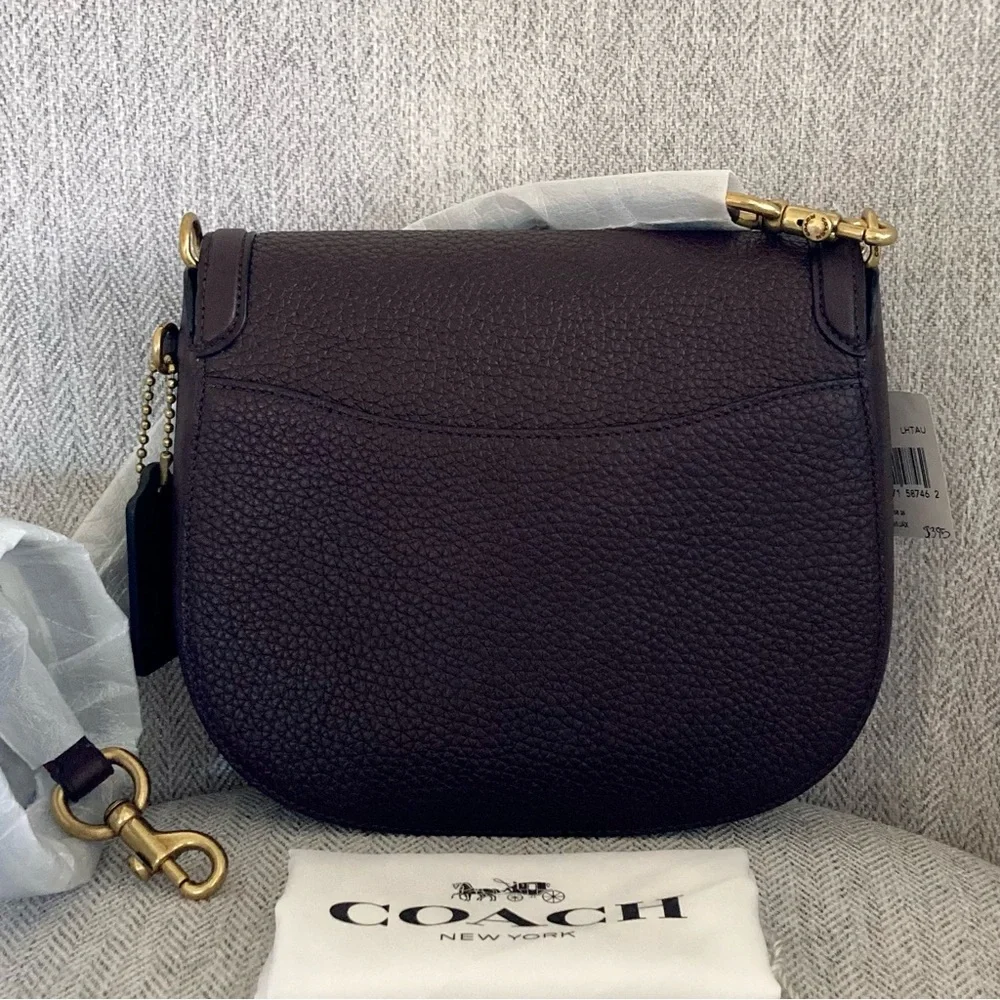 Coach Tabby Oxblood Saddle 20 Shoulder Crossbody Bag - Picture 8 of 14